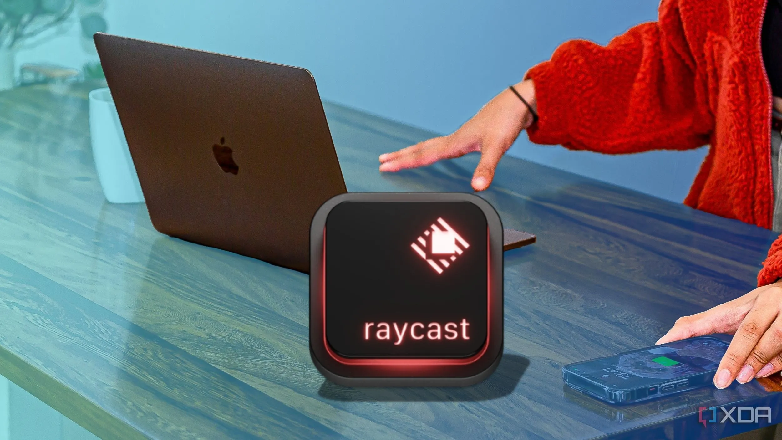 Giao diện ứng dụng Raycast trên màn hình Mac, minh họa các tính năng tìm kiếm và quản lý năng suất hiệu quả cho người dùng macOS.