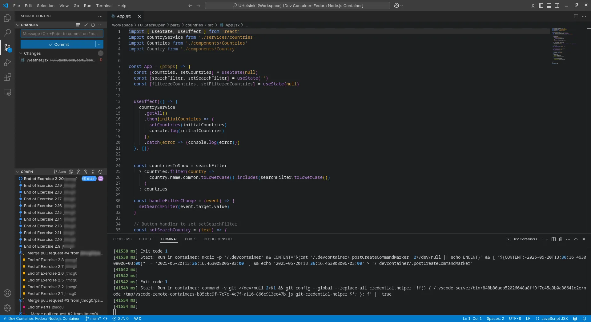 Giao diện Visual Studio Code hiển thị cây lịch sử Git commit, tượng trưng cho khả năng kiểm tra và theo dõi mã nguồn