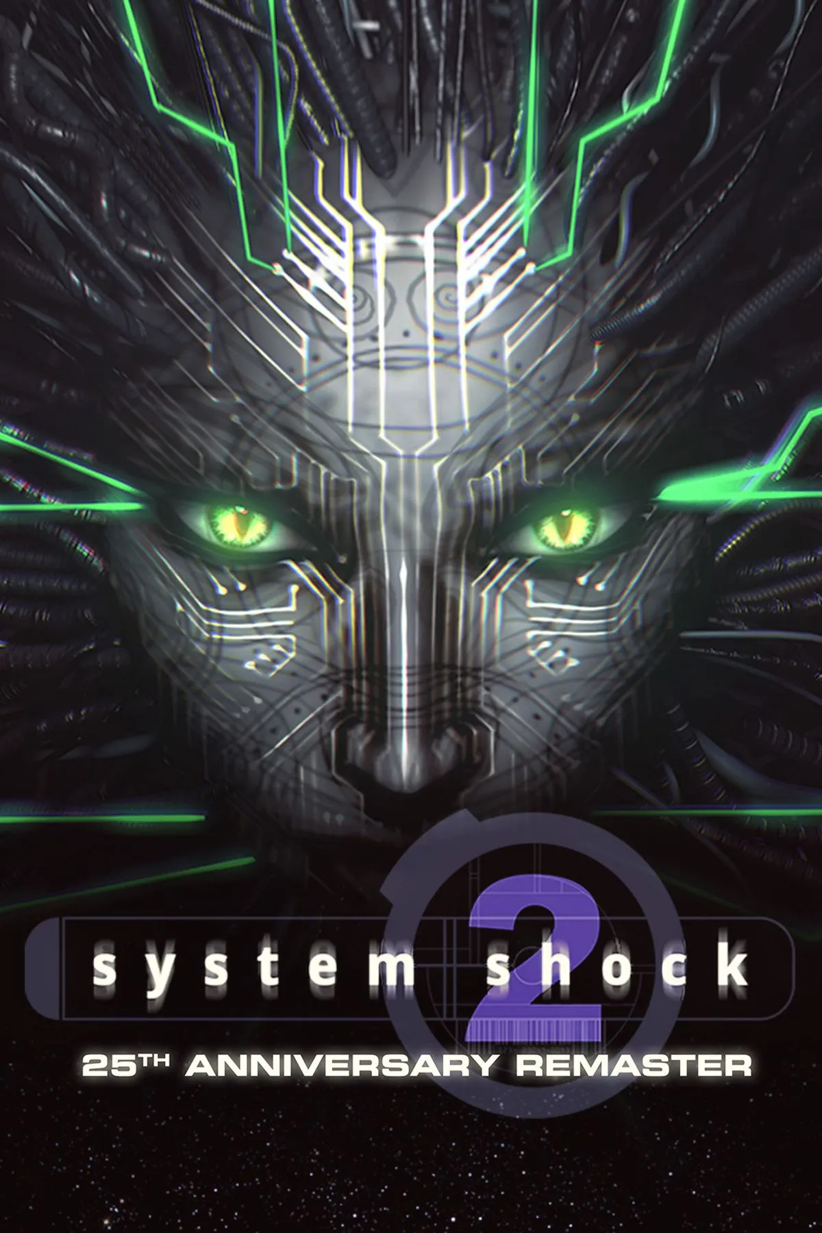 Hình ảnh bìa System Shock 2: 25th Anniversary Remaster, gợi nhớ game kinh điển khoa học viễn tưởng