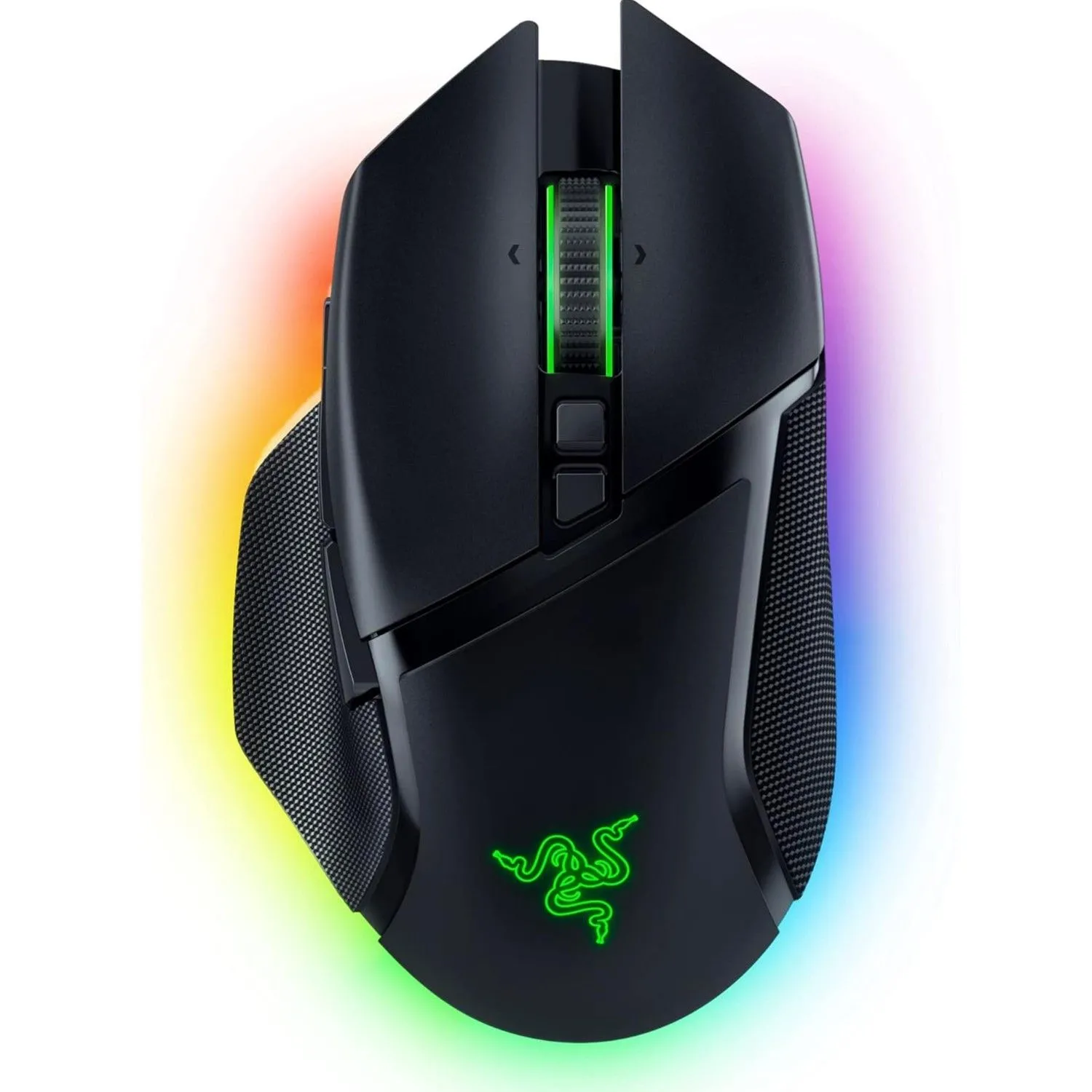 Hình ảnh chuột gaming không dây Razer Basilisk V3 Pro với thiết kế công thái học nổi bật trên nền trắng