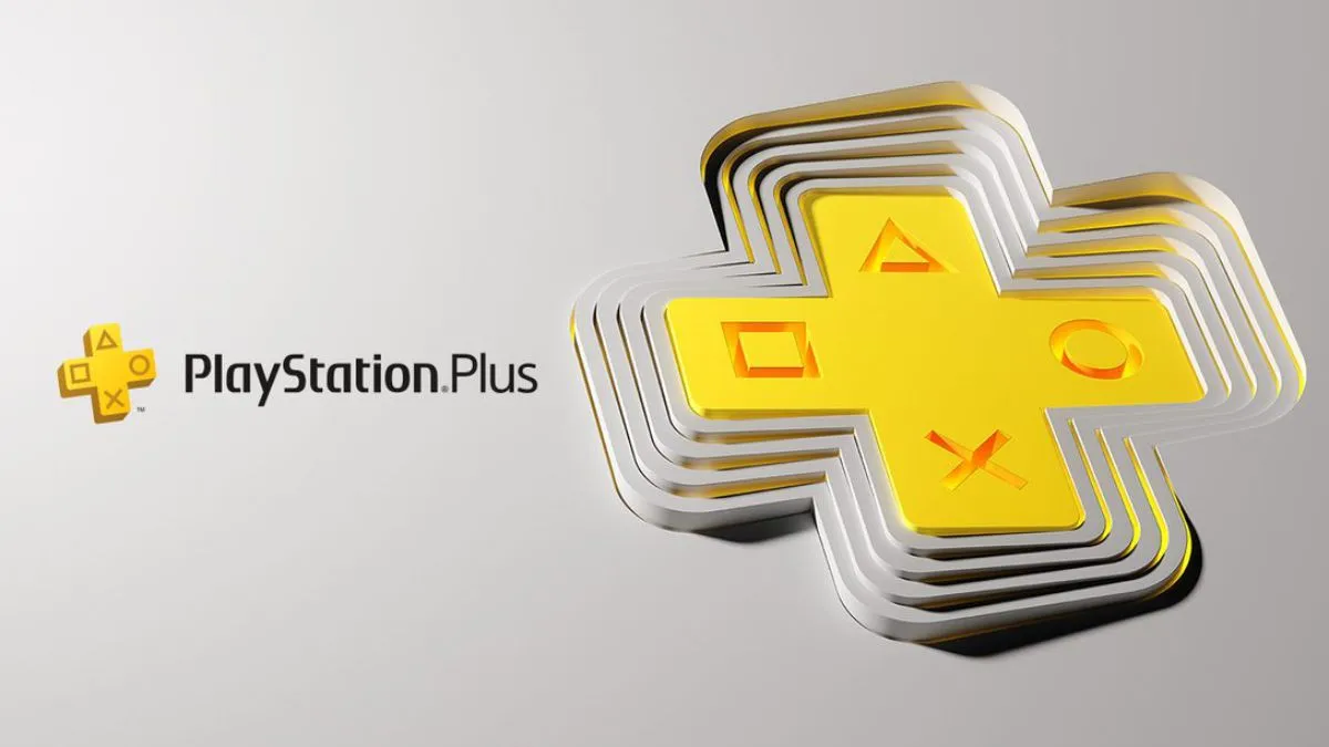 Logo dịch vụ PlayStation Plus của Sony, biểu tượng cho thư viện game miễn phí và ưu đãi dành cho người dùng PS4.