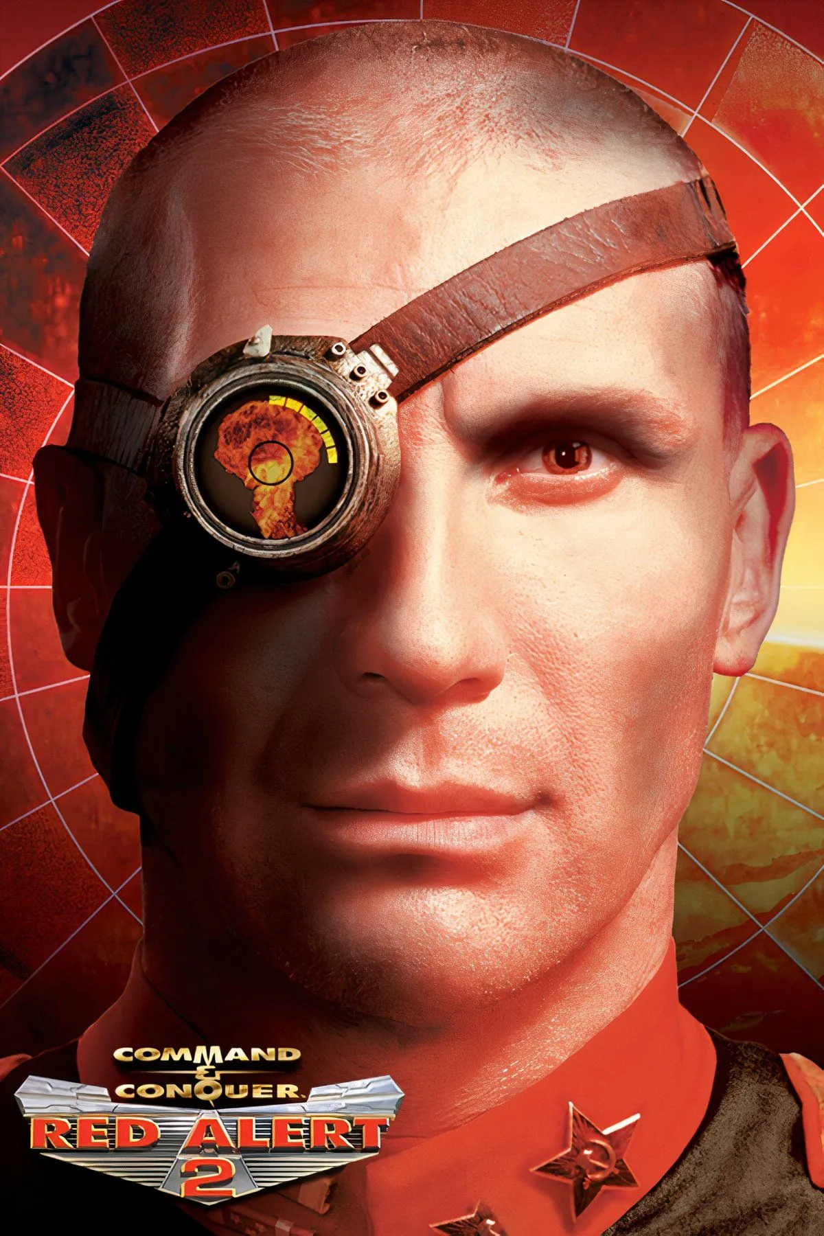Minh họa các đơn vị quân đội và công trình trong game Command &amp; Conquer Red Alert 2.