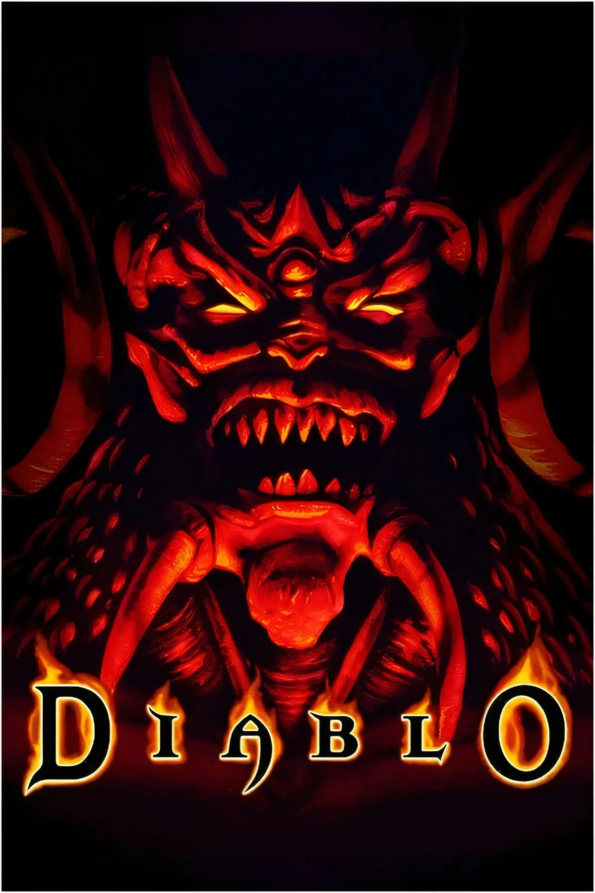 Minh họa các nhân vật và quái vật trong tựa game nhập vai hành động Diablo.