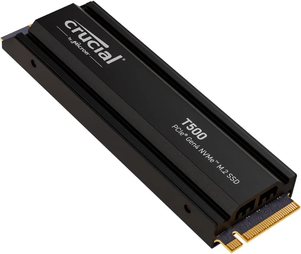 Ổ cứng SSD NVMe Crucial T500 Gen 4 có tản nhiệt tích hợp