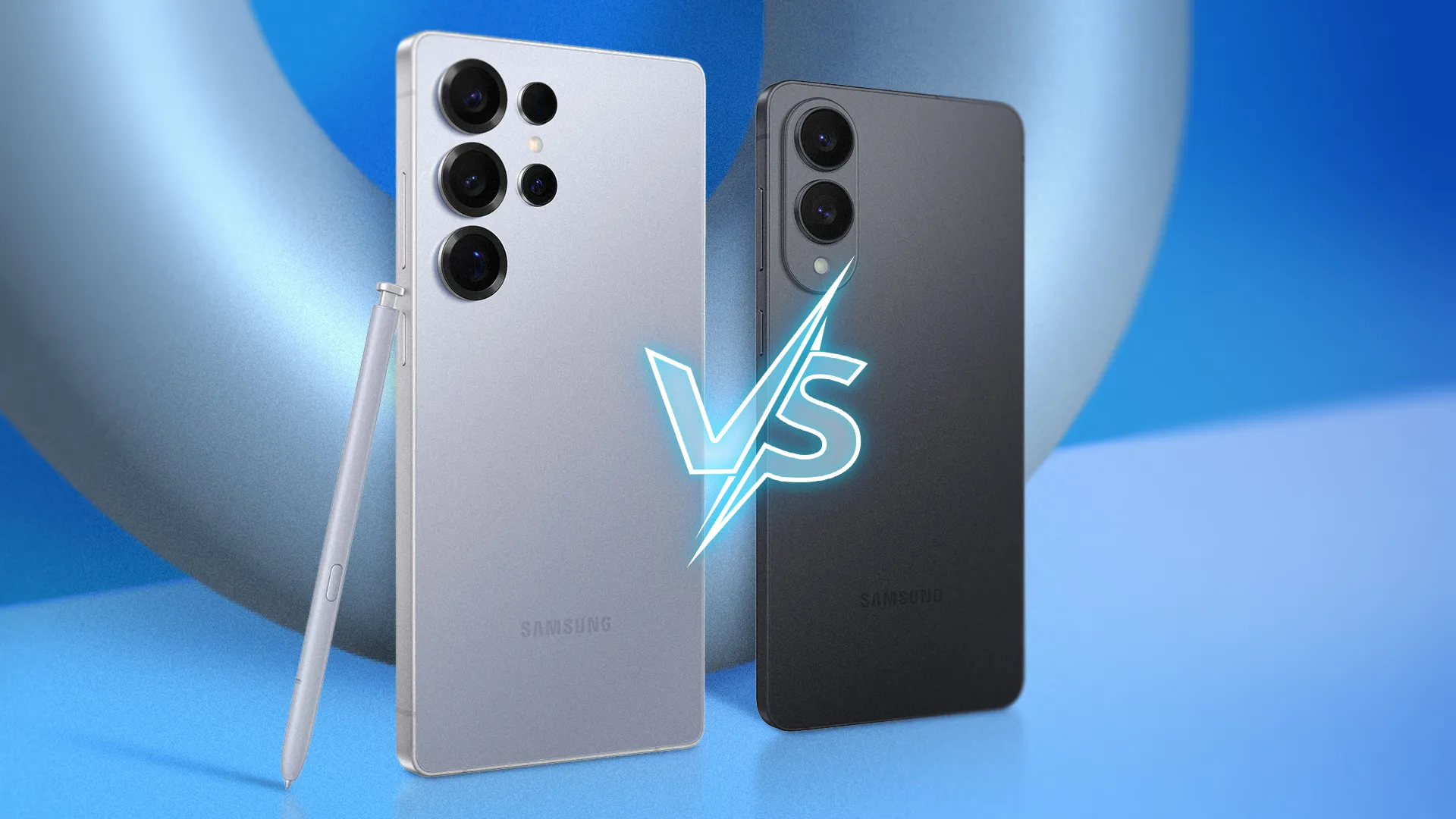 So sánh kích thước và thiết kế giữa Galaxy S25 Ultra và Galaxy S25 Edge, làm nổi bật sự khác biệt về độ mỏng và form factor.