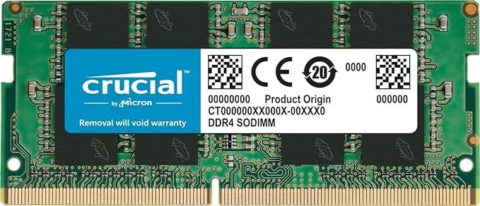 Thanh RAM Crucial DDR4 16GB 3200MHz CL22 dành cho laptop