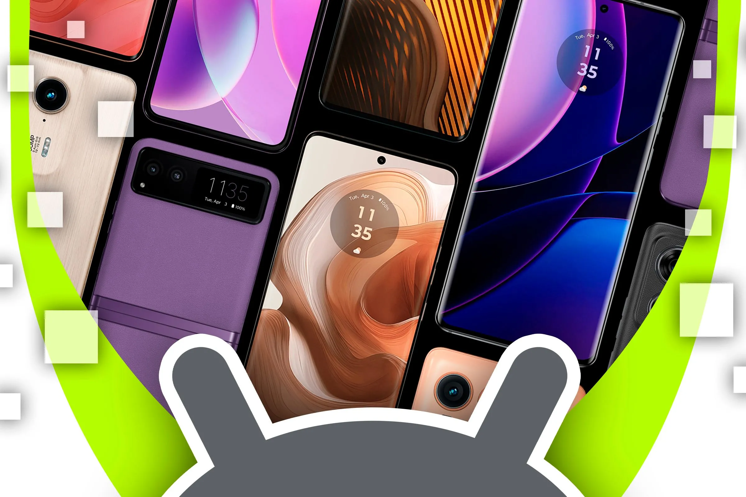 Thiết bị di động Motorola chạy hệ điều hành Android minh họa cấu hình