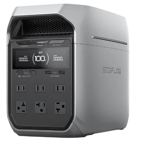 Trạm sạc di động EcoFlow Delta 3 Plus với dung lượng pin lớn, lý tưởng cho mọi chuyến đi